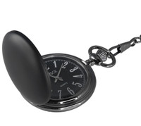 Visol Ravenclaw Black Matte Quartz Pocket Watch - VPW011