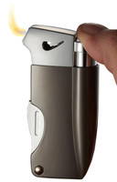 Visol Poseidon Soft Flame Pipe Lighter With Tools - Gunmetal - VLR402802
