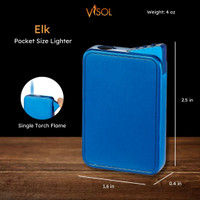 Visol Retail Package - Elk Single Flame Lighter 24 Count - VLR4-ELK-3CL-Prepack