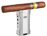 Visol Rhino 2.0 Silver Quad Flame Cigar Lighter - VLR406803-Rhino2-SL