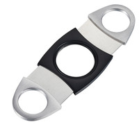Visol Slimline Double Guillotine Cigar Cutter - Black - VCUT427BK