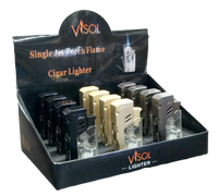 Visol Retail Package - Oahu Single Flame Lighter 12 Count - VLR2-Oahu-3CL-Prepack