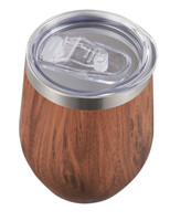 Visol Vino Wood Stainless Steel Double Walled Insulated Travel Mug - VAC411WD