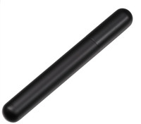 Visol Sigma Matte Black Finish Stainless Steel Cigar Tube - VCASE1003BK