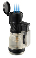 Visol Rand Jr Cigar Cutter & Clear Tiny Cigar Lighter Gift Set - VSET431-Tiny-Clear