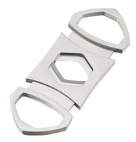Visol Hex Double Guillotine Cigar Cutter - Silver - VCUT434SL