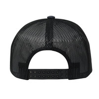 Visol Double Snap Back 5 Paneled Cap - Black - VAPC5PDTF-BK