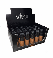 Visol Retail Package - Bulldog Wood Quad Flame Lighter 24 count - VLR4-Bulldog-WD-Prepack