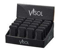 Visol Vinson Black Retail Prepack - 20 Cigar Lighters - VLR4-Vinson-BK-PK