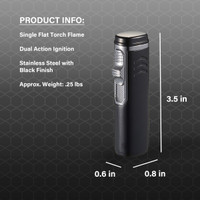 Visol Retail Package - Legion Single Flame Lighter 25 Count - VLR4-Legion-5CL-Prepack
