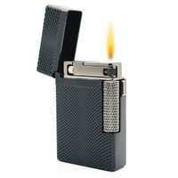Visol Zebra Soft Flame Flint Lighter - Black - VLR600301-Zebra-BK