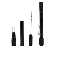 Visol Pokey 2 Cigar Punch, Poker, and Roach Clip - Black - VCUT736BK