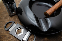 Visol Hex 2 Double Guillotine Cigar Cutter - Gunmetal - VCUT735GM