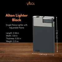 Visol Alton Black Prepack - 20 Cigar Lighters - VLR7-ALTON-BK-Prepack