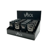 Visol Stinger Retail Prepack - 20 Cigar Lighters - Gunmetal and Black