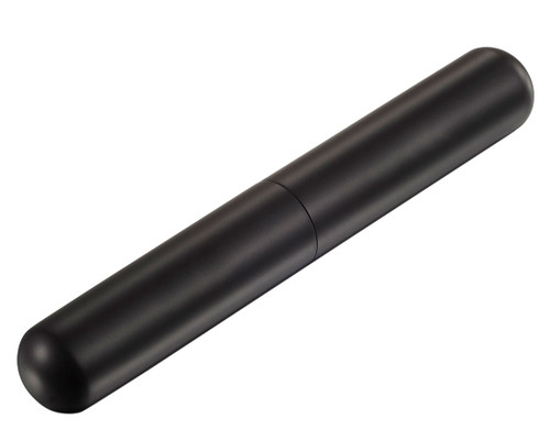Visol Delta Black Matte Stainless Steel Cigar Tube - 1 Cigar
