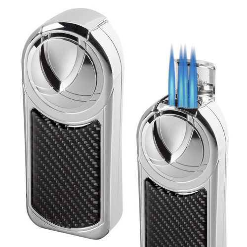 Visol Dobrev V 5 Torch Flame Carbon Fiber Table Lighter - VLR501003
