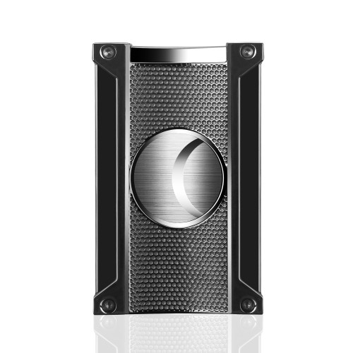 Visol Ridge Cut Gunmetal Cigar Cutter - VCUT20101-Ridge-GM