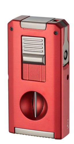 Visol Zurich Dual Torch Flame Cigar Lighter – Red