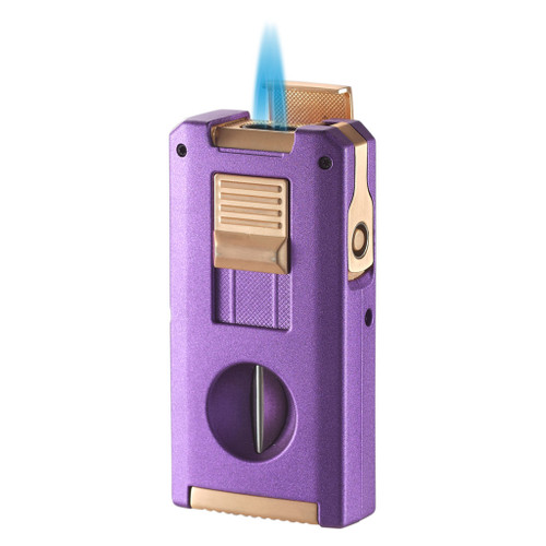 Visol Zurich Dual Torch Flame Cigar Lighter – Purple