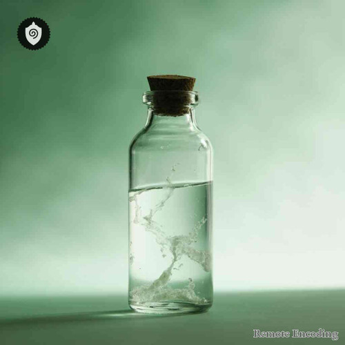 Aquamarinum distance energy relay with quantum transmission for remote imprint and energetic charge alignment