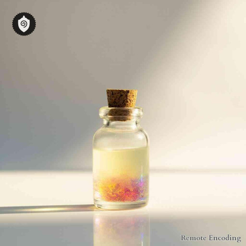 Chenopodium Olidum remote imprint device for quantum field alignment and energetic charge transmission