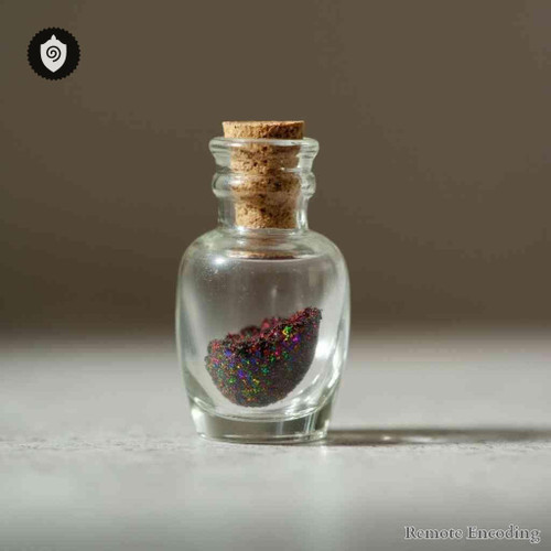 Chininum distance energy relay system with quantum transmission for remote imprint and energetic charge alignment