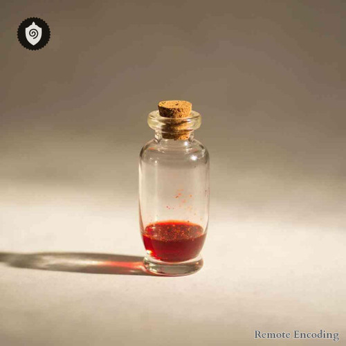 Ergocalciferolum remote imprint device for quantum field transmission and energetic charge alignment
