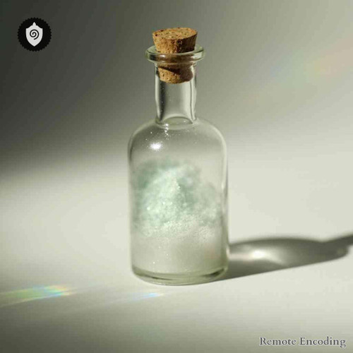 Europium Phosphoricum remote imprint for quantum transmission and energetic charge in distance energy relay systems