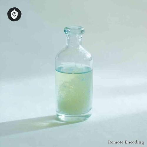 Inulinum remote imprint system for quantum transmission and energetic charge alignment in distance energy relay