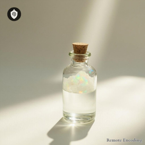 Natrium Muriaticum remote imprint catalyst for quantum transmission and distance energy relay in field sync