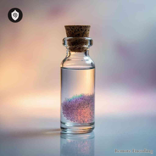 Turmalinum Chromum remote imprint device facilitating quantum transmission and distance energy relay activation