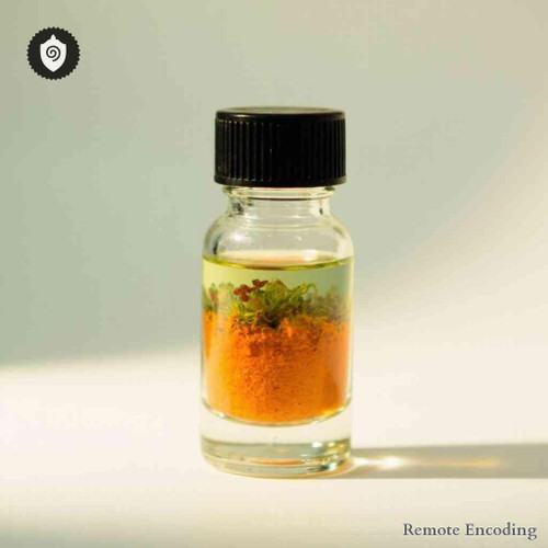 Verbena Bonariensis remote imprint device for quantum transmission and distance energy relay in energetic fields