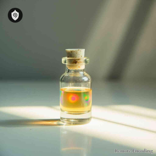 Yttrium Iodatum remote imprint device for quantum field transmission and precise distance energy relay