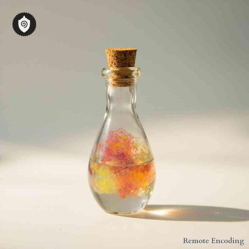 Neon energetic homeopathy (nonmedical) remote imprint device for quantum transmission and energetic charge through distance energy relay