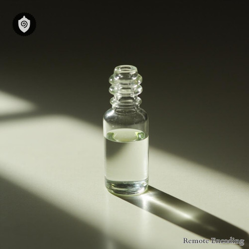 Bog Blueberry visualized as signal sync node channeled via encoded signal mesh.