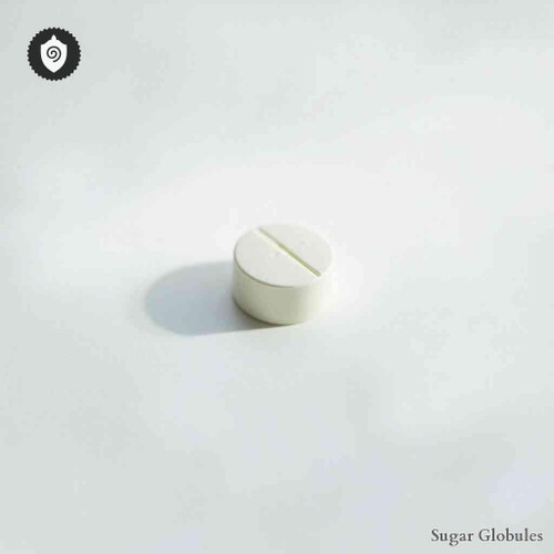 Acenocoumarol sugar granules in spherical form for energetic homeopathic (nonmedical) presentation and standardized dry storage