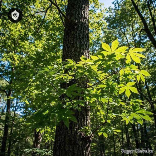 Acer Saccharum-aceris Succus sugar spheres in pellet form for energetic homeopathic (nonmedical) remedy dry-form presentation