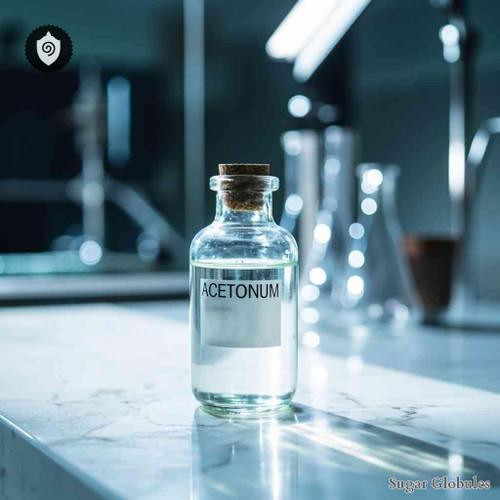 Acetonum sugar spheres in compact orb format for energetic homeopathic (nonmedical) solid-form presentation and precise physical dosing