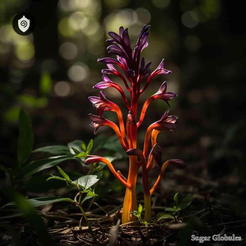 Aeginetia Indica sugar spheres in consistent orb formation for energetic homeopathic (nonmedical) physical format presentation