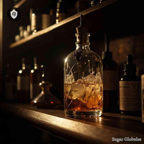 Amnii Liquor Hominis sugar spheres in precise granule format for energetic homeopathic (nonmedical) dry-form presentation and storage