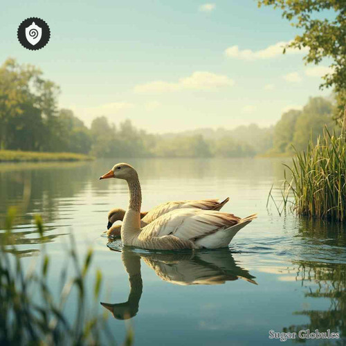 Anser Anser Adipis sugar orbs in pellet form for energetic homeopathic (nonmedical) dry-form presentation and storage