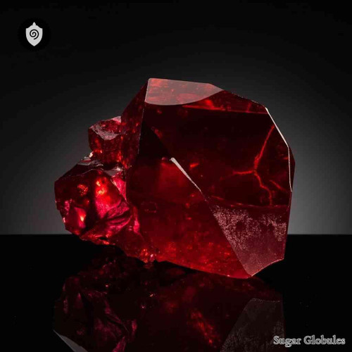 Antimonium Sulfuratum Rubrum sugar spheres in granular orb format for energetic homeopathic (nonmedical) physical presentation