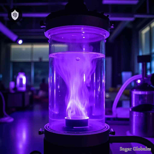 Argon sugar spheres in precise orb form for energetic homeopathic (nonmedical) solid format and dry storage presentation