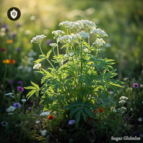 Athamanta Oreoselinum sugar spheres in uniform orb format for energetic homeopathic (nonmedical) dry-form presentation