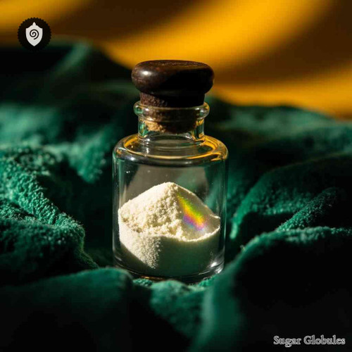 Baryta Sulfuratum- Lapis Solaris sugar spheres in uniform pellet format for energetic homeopathic (nonmedical) remedy presentation