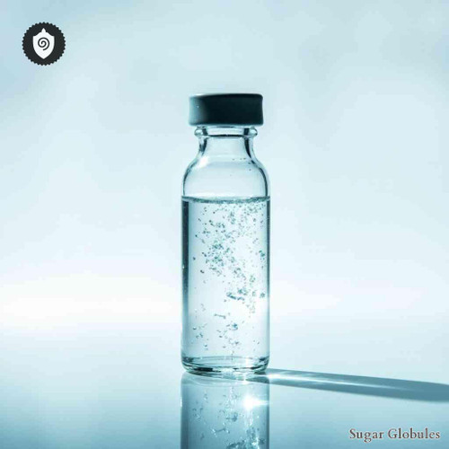 Benzyl Penicillinum sugar spheres in compact orb form for energetic homeopathic (nonmedical) dry-form pellet presentation