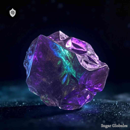 Berkelium sugar spheres in compact orb form for energetic homeopathic (nonmedical) product display and dry-form storage