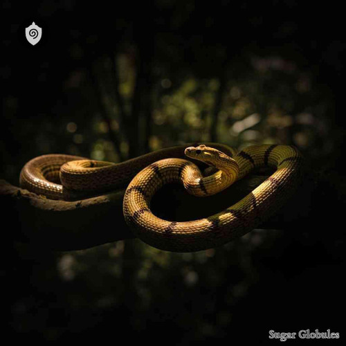 Bothrops Insularis sugar spheres in precise orb format for energetic homeopathic (nonmedical) dry-form presentation and storage