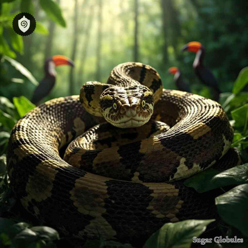 Bothrops Jararaca sugar spheres in precise orb form for energetic homeopathic (nonmedical) dry-form presentation and storage